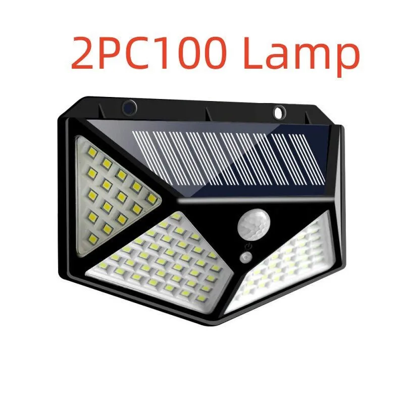 100 LED Solar Wall Light