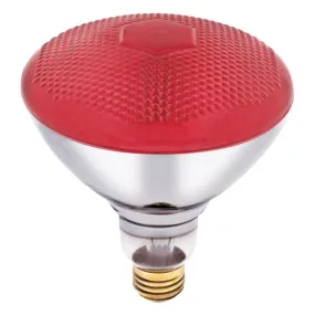 100 Watt BR38 Incandescent Red Flood E26 (Medium) Base, 120 Volt, Box