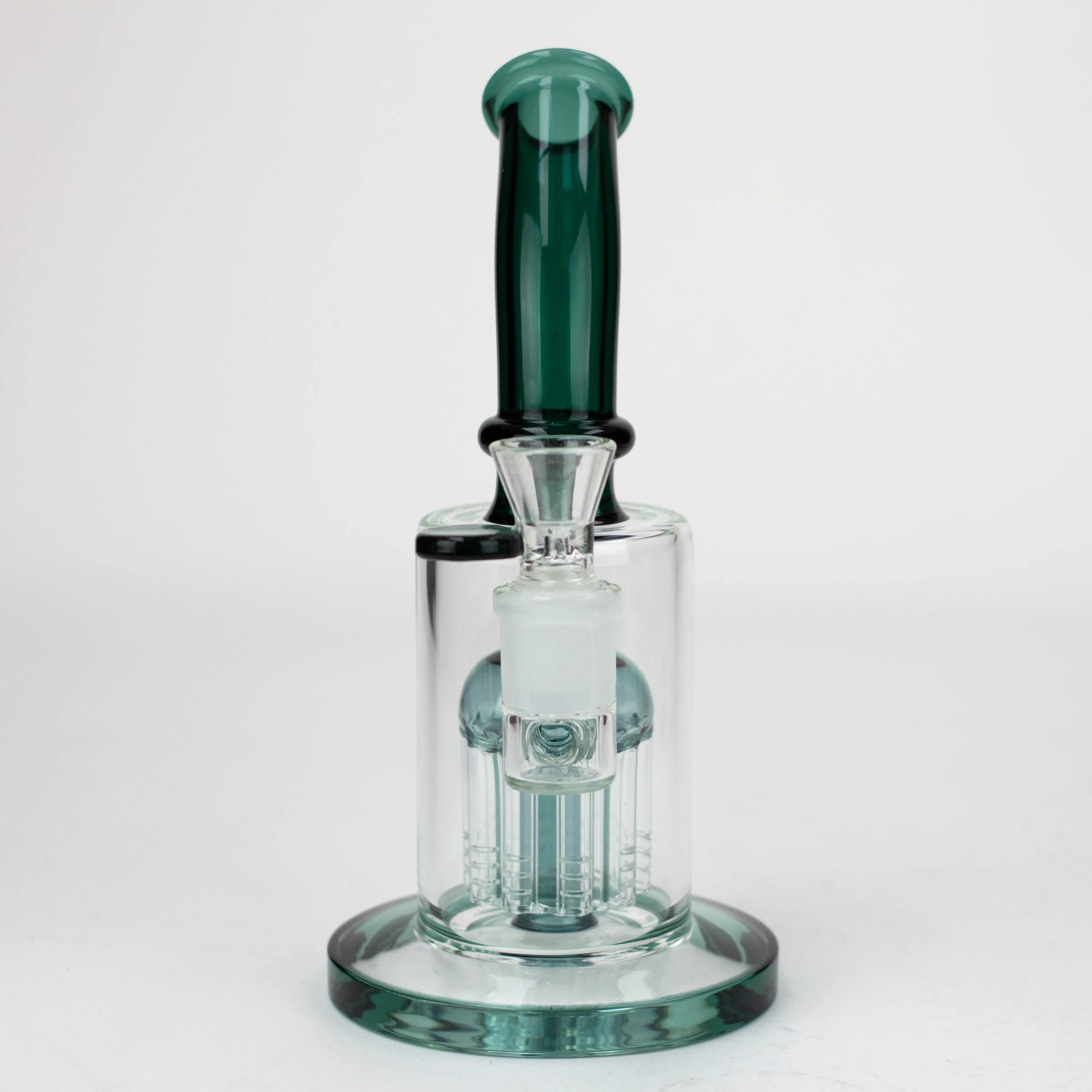 10" Glass Bong with Colored Bent Neck