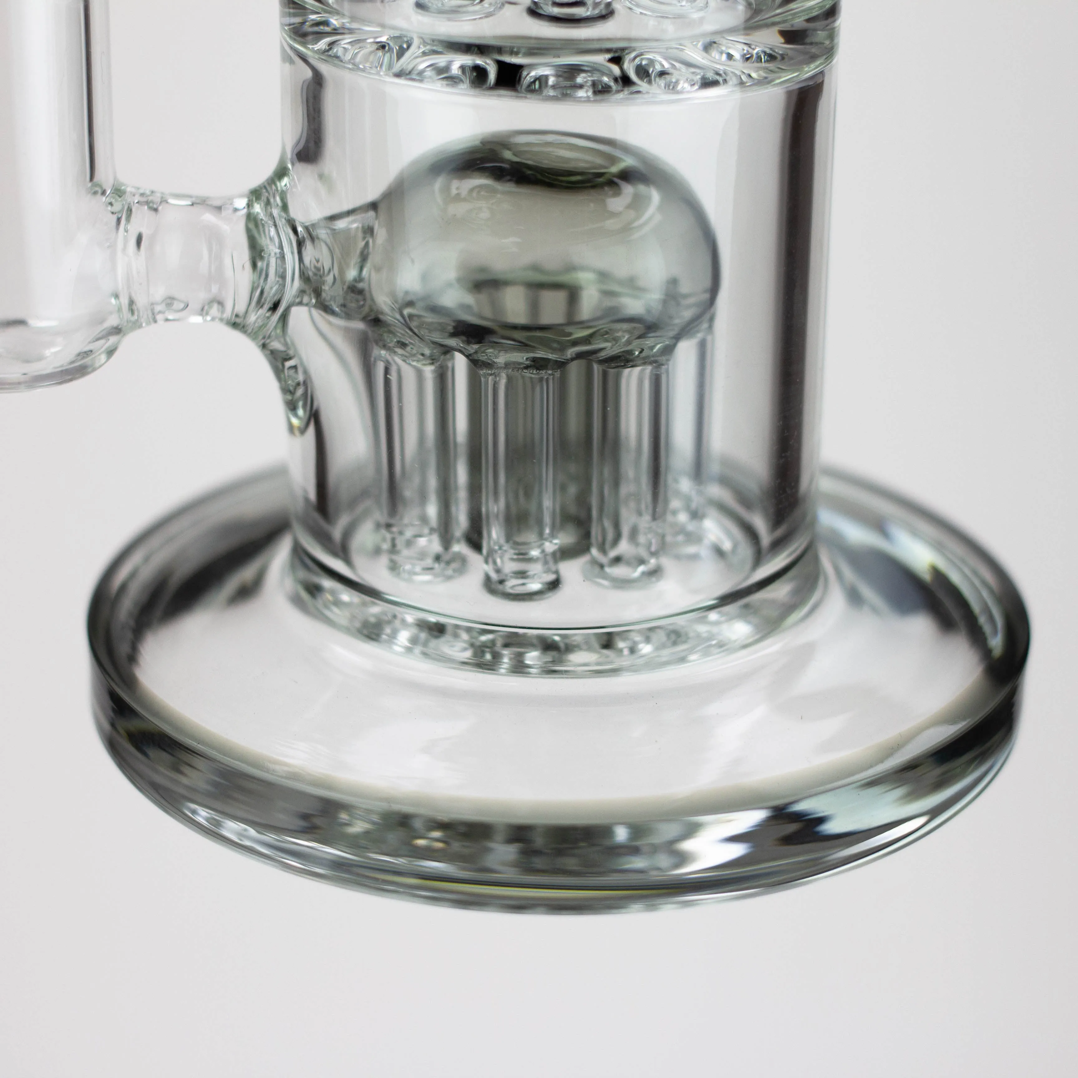 10" Glass Bubbler with Dual 8-Arms Perc