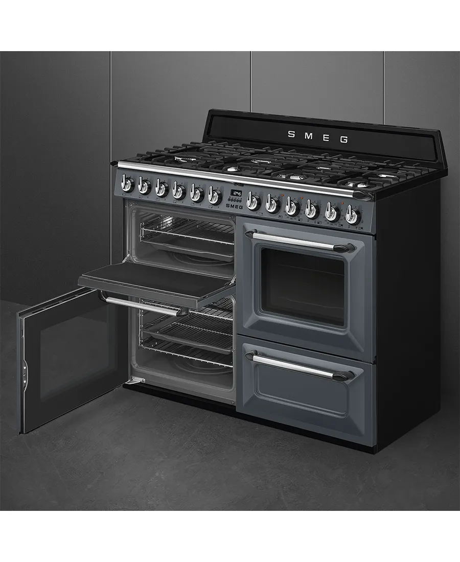 110cm Victoria Traditional Dual Fuel Range Cooker | Slate Grey