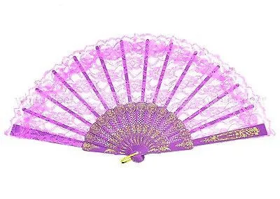 12 PCS Lace Hand Fans