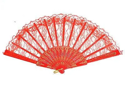 12 PCS Lace Hand Fans