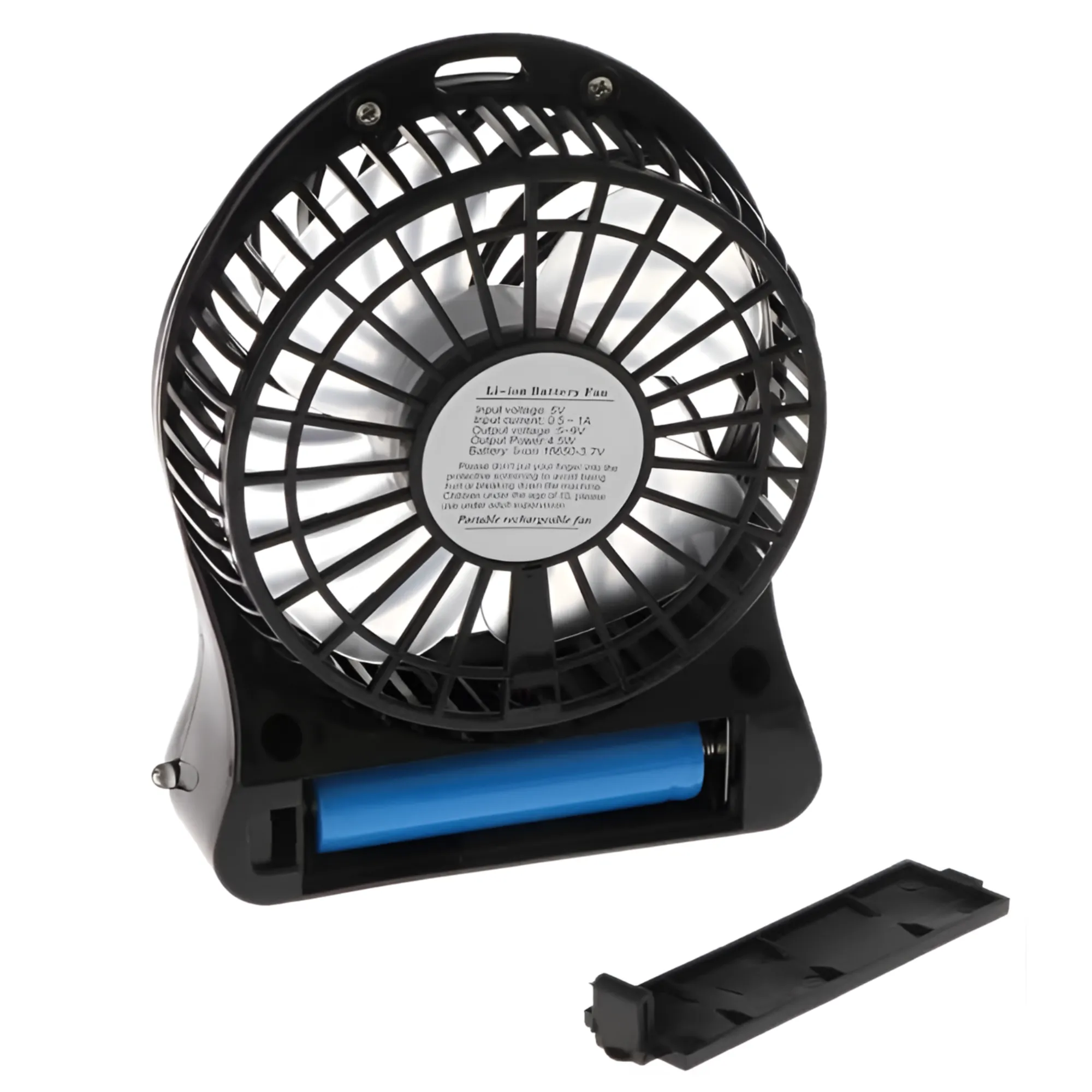 1200mAh USB Rechargeable Mini Standing Fan with LED Light