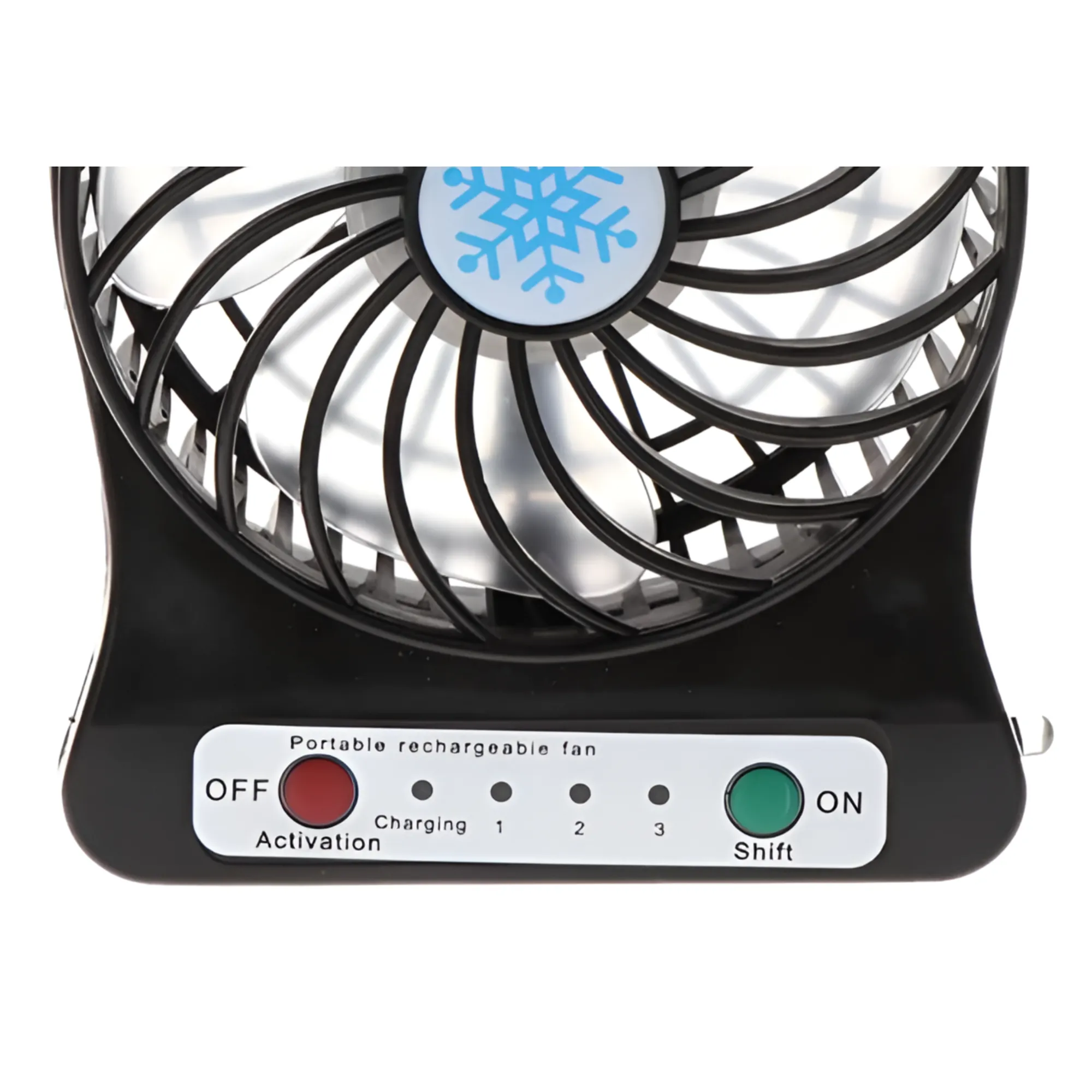 1200mAh USB Rechargeable Mini Standing Fan with LED Light