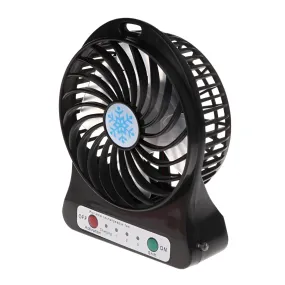 1200mAh USB Rechargeable Mini Standing Fan with LED Light