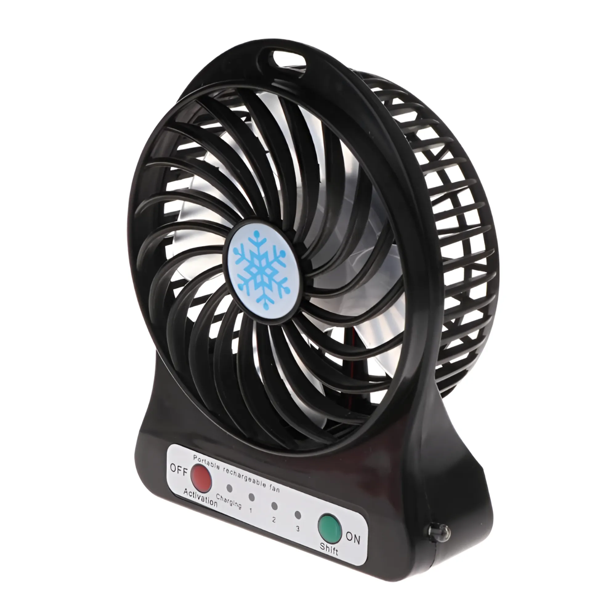 1200mAh USB Rechargeable Mini Standing Fan with LED Light