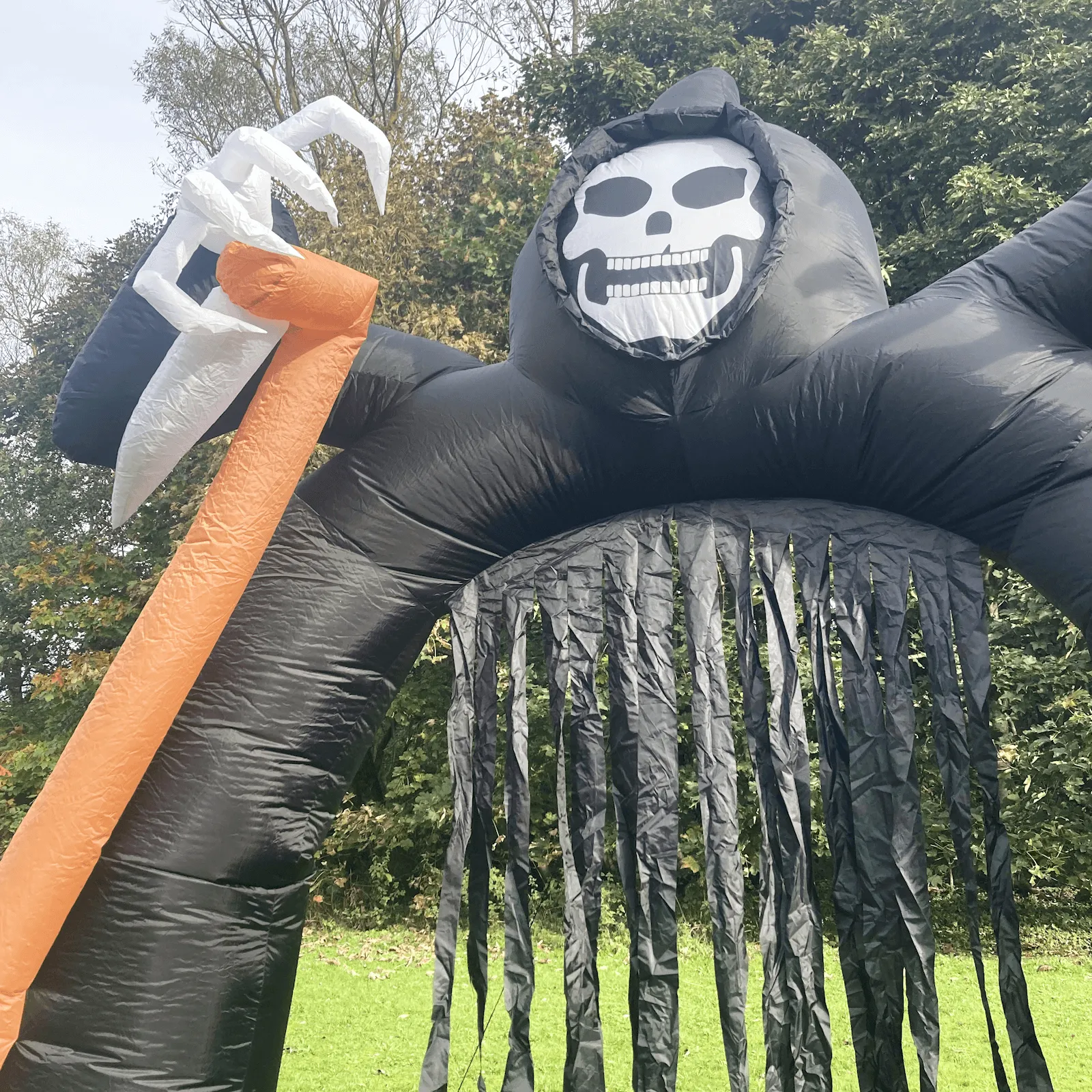 12ft Light Up Inflatable Halloween Arch Grim Reaper Decoration