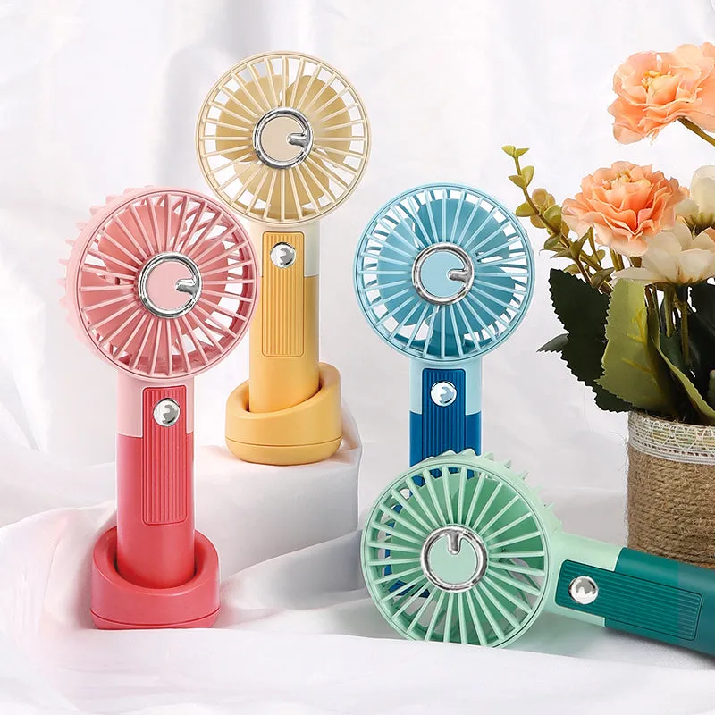 132.Portable Handheld Fan, Lithium Battery, Base