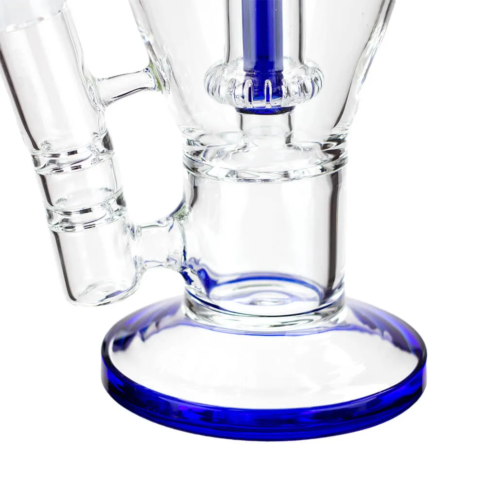 13" AQUA Glass 2-in-1 Sowerhead Percolator Glass Bong