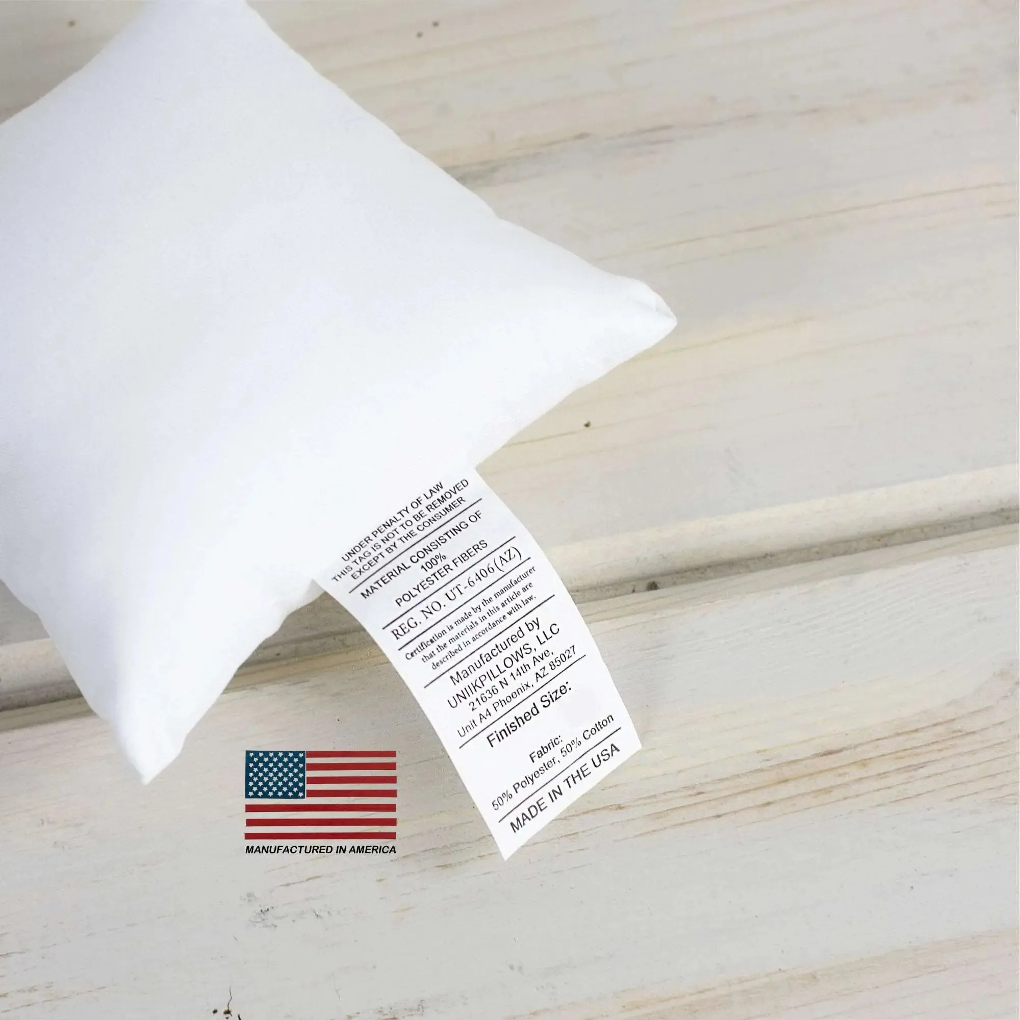 13x13 | Indoor Outdoor Hypoallergenic Polyester Pillow Insert | Quality Insert | Pillow Inners | Throw Pillow Insert | Square Pillow Inserts