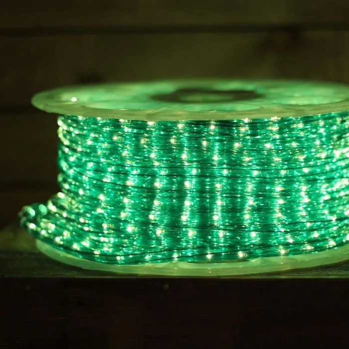 150' 1/2" Green Incandescent Rope Lights