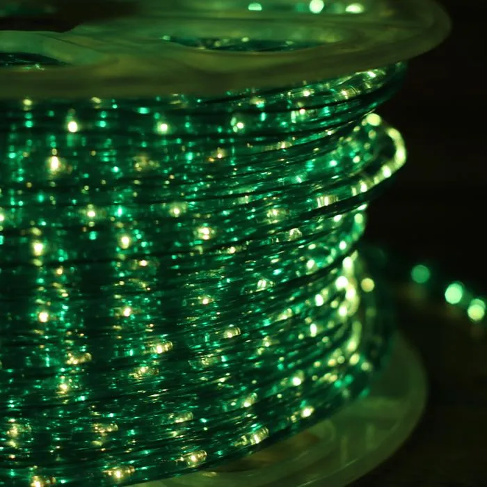 150' 1/2" Green Incandescent Rope Lights