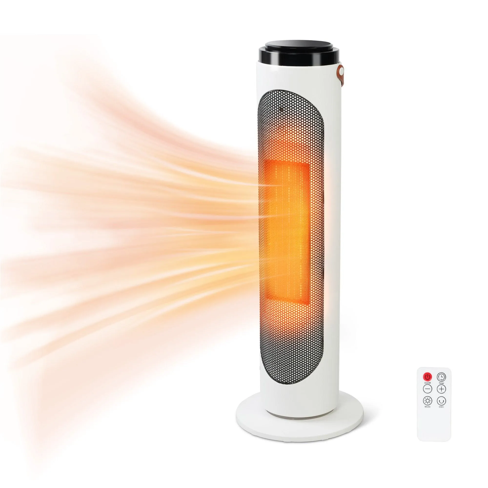 1500W Space Heater with Remote Ceramic Tower Space Heater 3 Modes 24h Timer