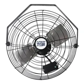 18 In. 3-Speed Tilting Wall Mount Fan with Wide Guard for Heavy-Duty Use