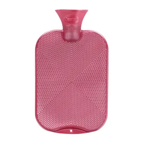 2 Litre Rose Pearl Metallic Crystal Pattern Fashy Hot Water Bottle