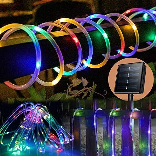 22m Solar Outdoor LED Rope Light