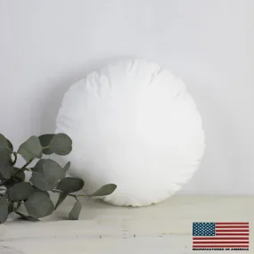 29" | Round Angel Hair Insert | Indoor Outdoor Down Alternative Hypoallergenic Pillow Insert | Quality Insert | Premium Insert