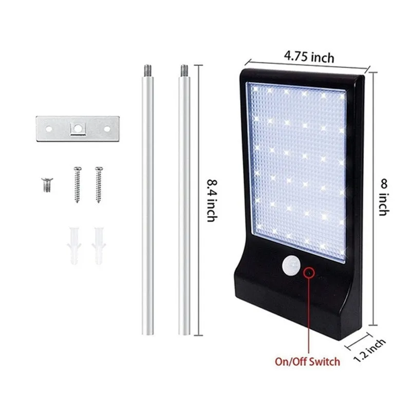 36/48 LED Motion Sensor Solar Light