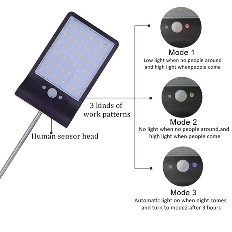 36/48 LED Motion Sensor Solar Light