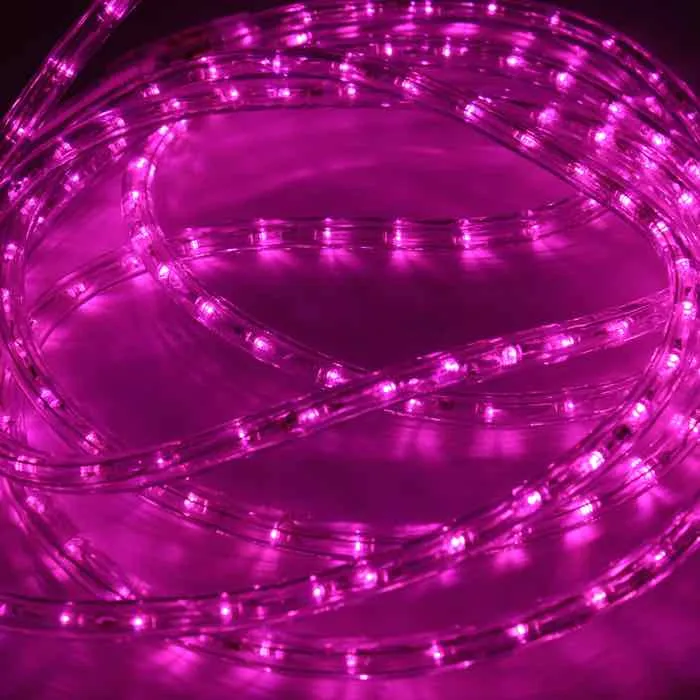 3/8" Pink LED Rope Lights