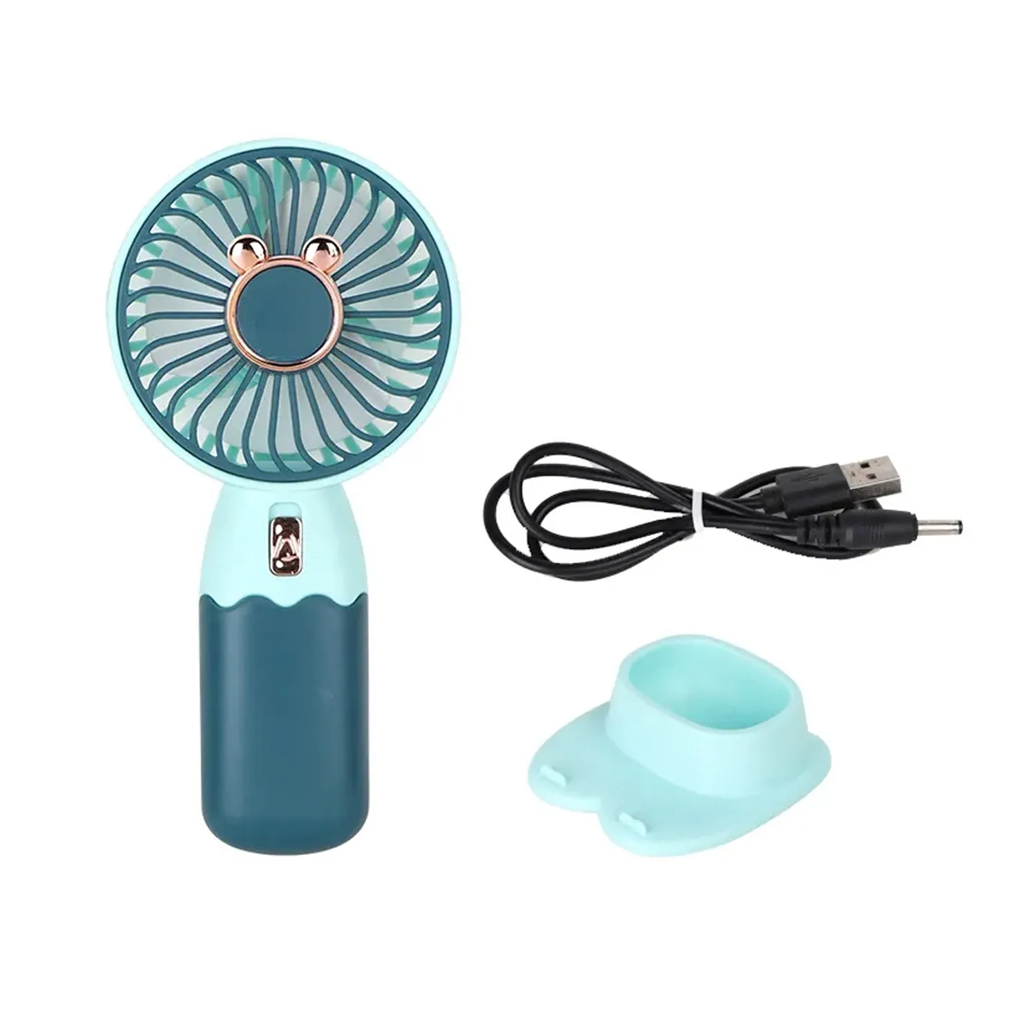 4798 Mini Fan Rechargeable Table Fan Handheld Fan USB Fan Desk Fan Cooling Fan For Home , Office , Car, & Multi Use Fan (Battery Not Include)