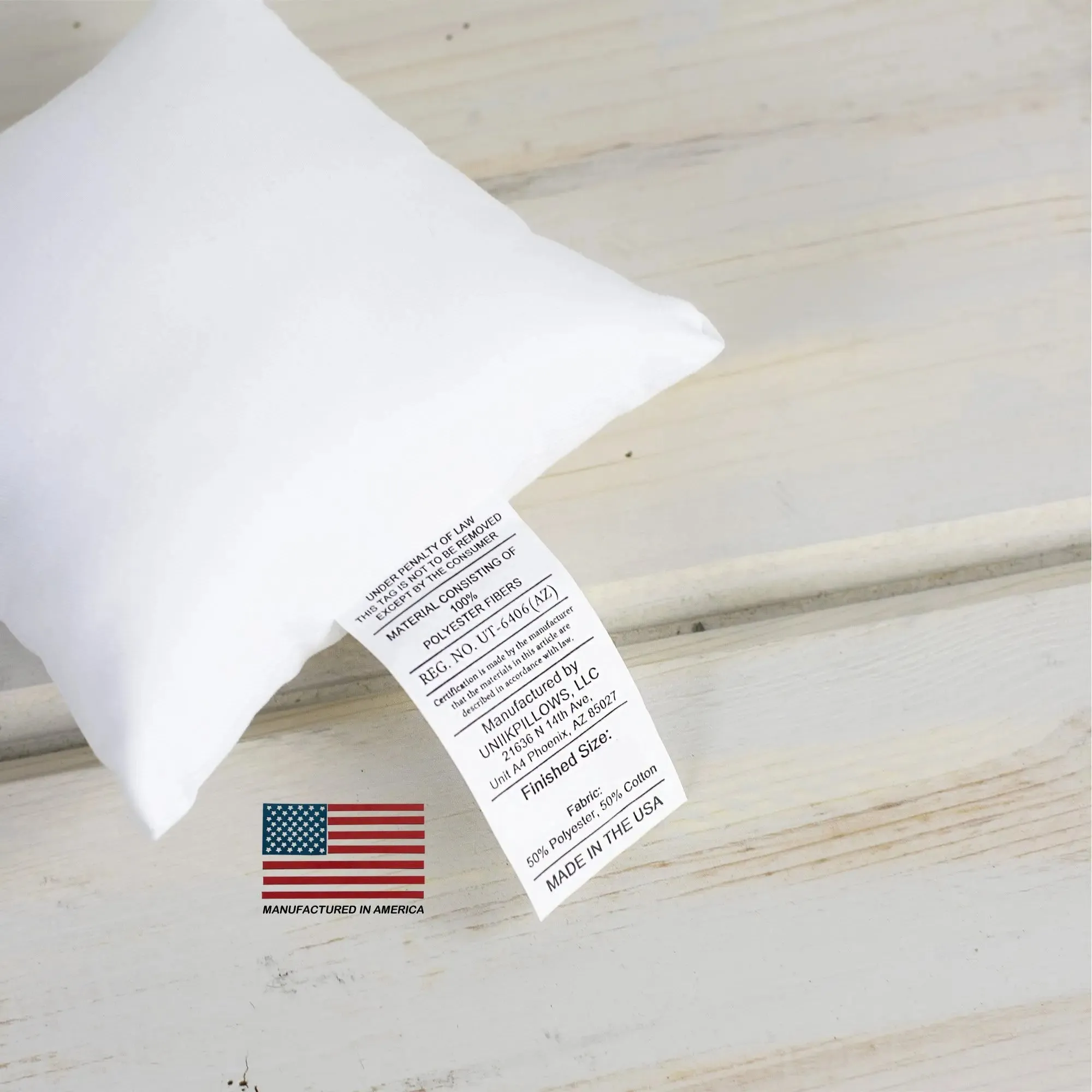 7x7 | Indoor Outdoor Hypoallergenic Polyester Pillow Insert | Quality Insert | Pillow Inners | Throw Pillow Insert | Square Pillow Inserts