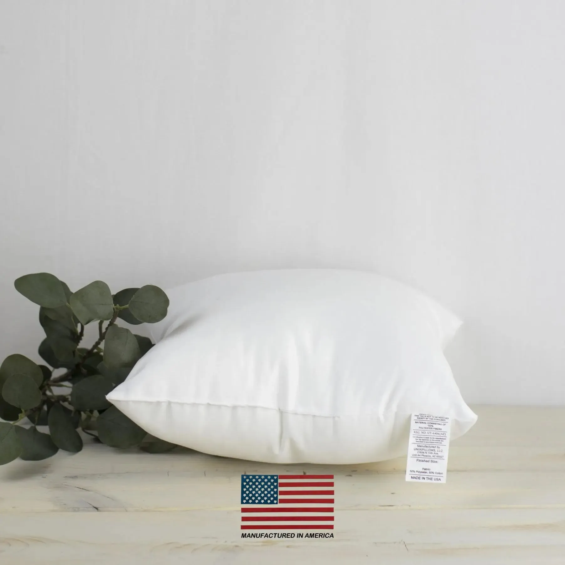 7x7 | Indoor Outdoor Hypoallergenic Polyester Pillow Insert | Quality Insert | Pillow Inners | Throw Pillow Insert | Square Pillow Inserts