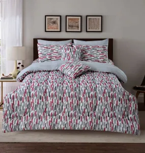 8 PCs Winter Comforter Set- Abstract Art