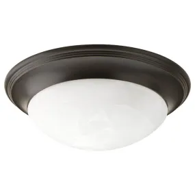 Alabaster Glass Single-Light Flush Mount Ceiling Light