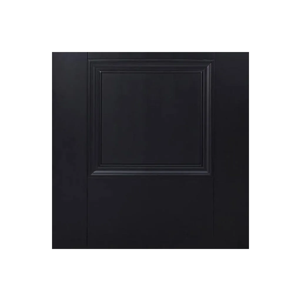 Amsterdam 3 Panel Black Primed Single Evokit Pocket Door