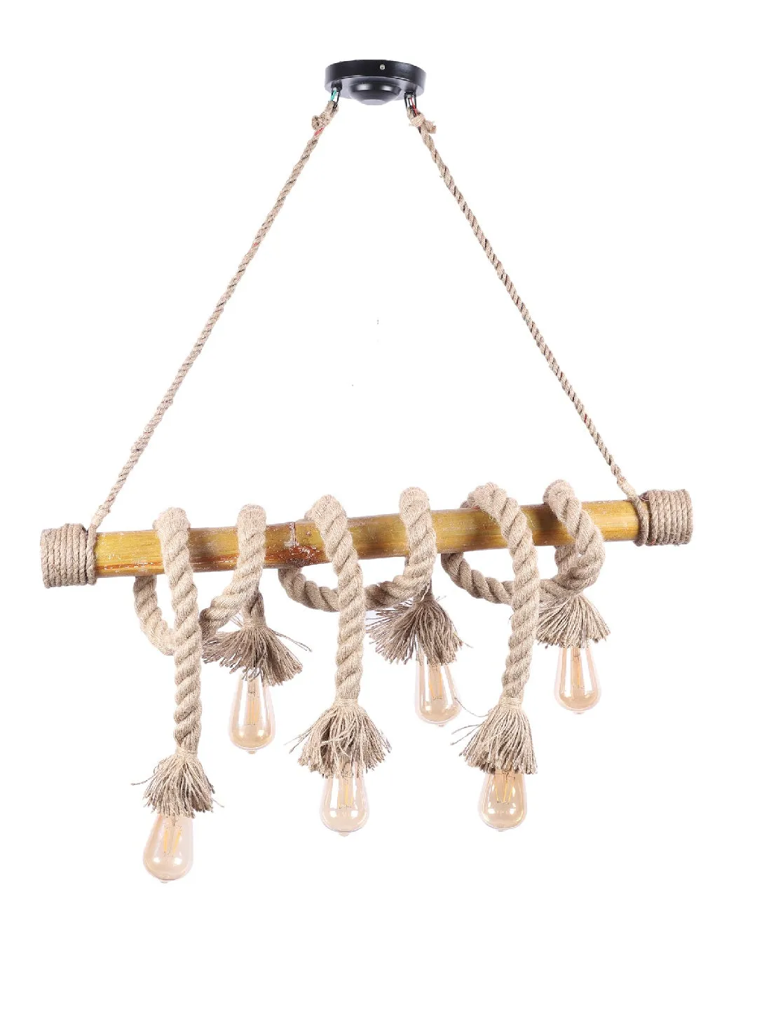 Bamboo Rope Hanging Light - Exim Décor