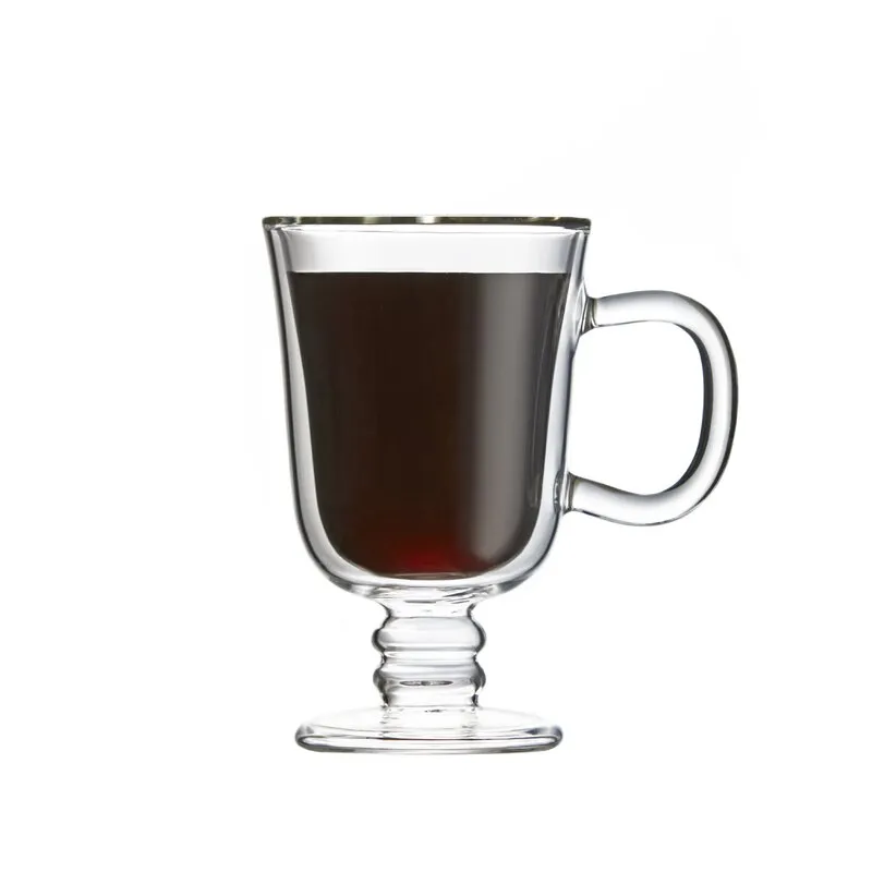 Barista Borosilicate Double Wall Irish Coffee Mug 260ml 2pc 10197