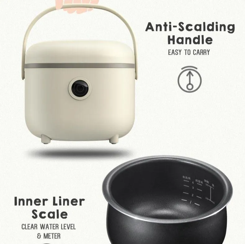 BEAR Rice Cooker Digital, Mini Rice Cooker 8 multi functions Cooker 2L (DFB-B20A1)