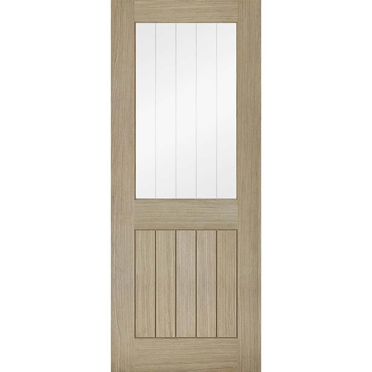 Belize Light Grey Absolute Evokit Single Pocket Door  - Clear Glass Frosted Lines - Prefinished