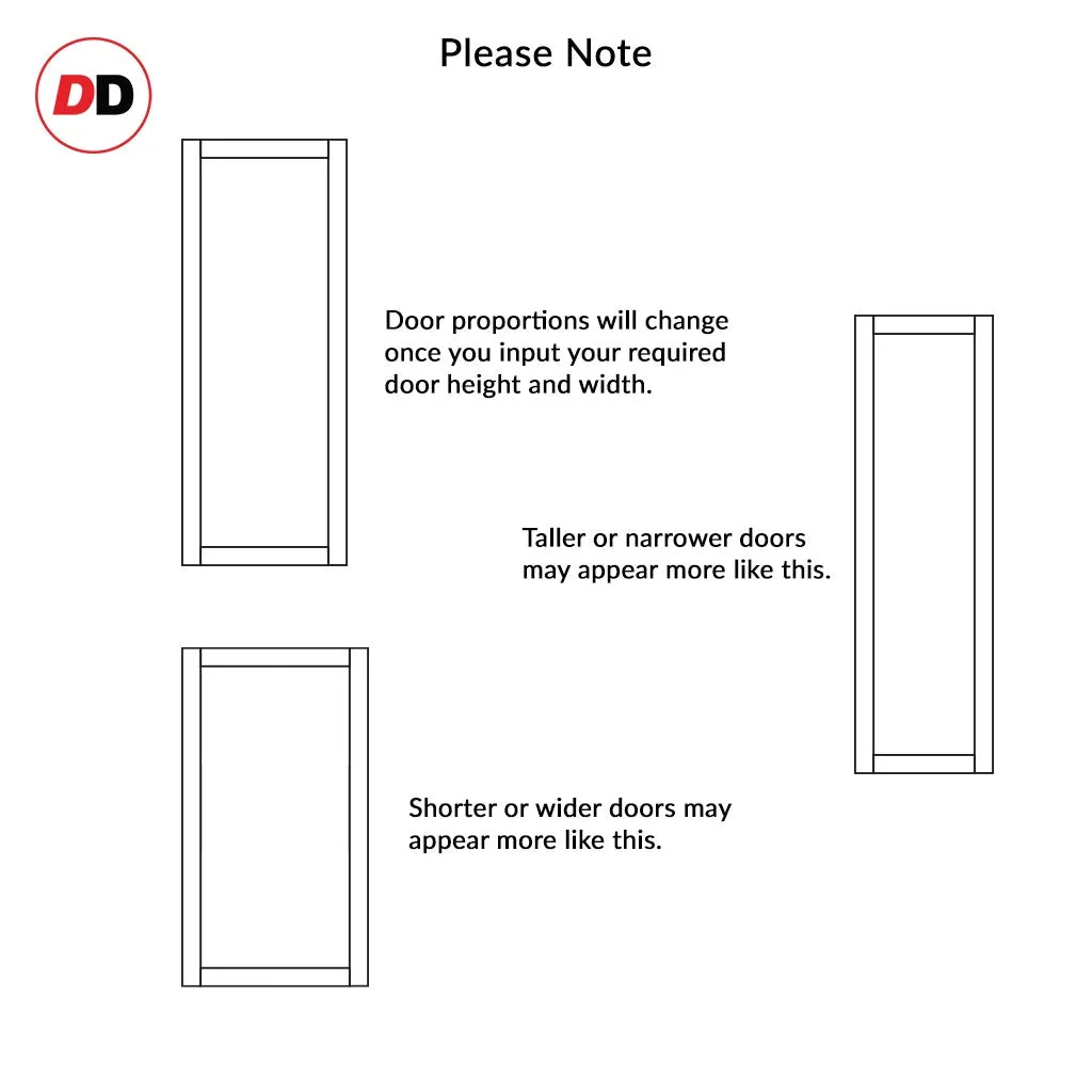 Bespoke Handmade Eco-Urban® Baltimore 1 Pane Double Evokit Pocket Door DD6301G - Clear Glass - Colour Options