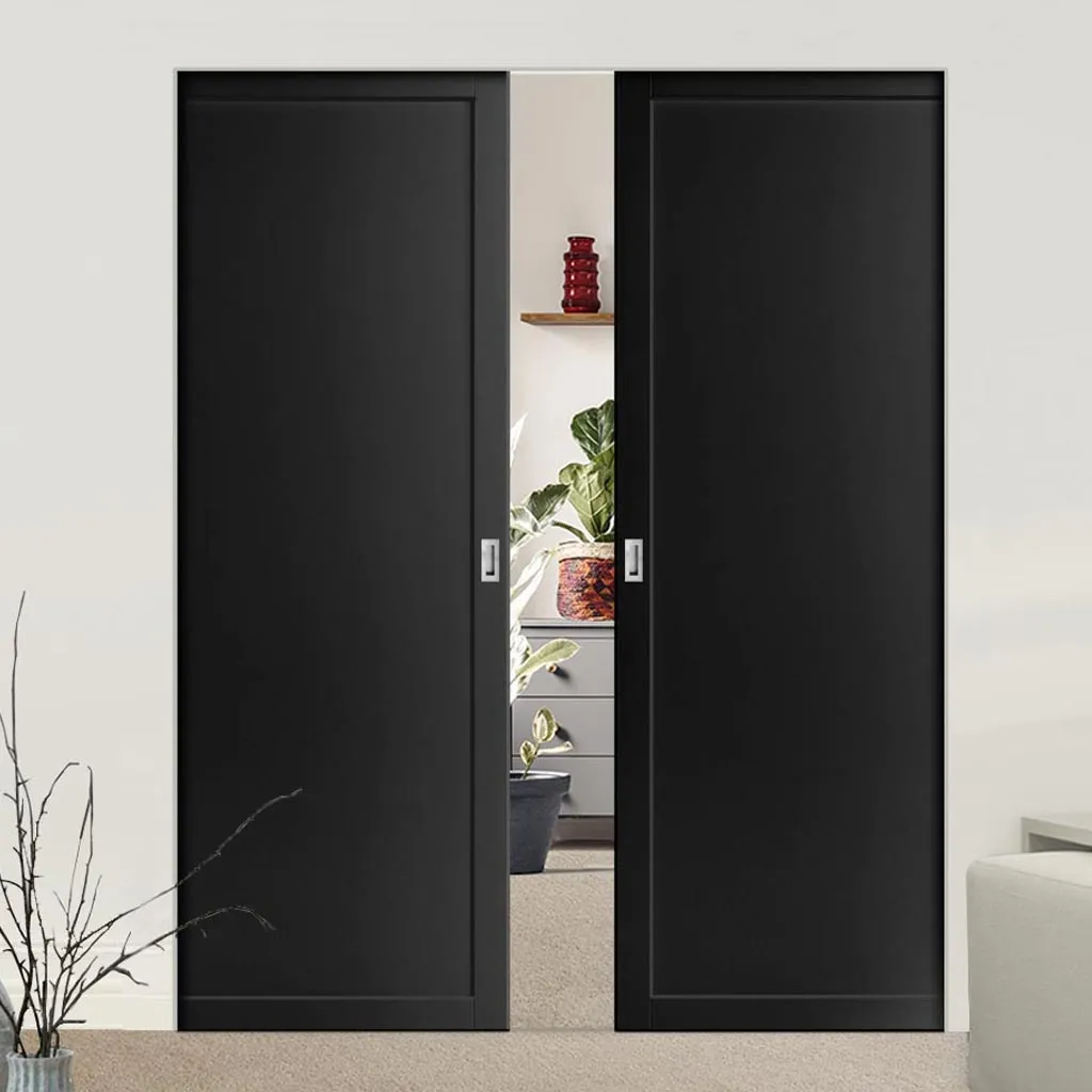 Bespoke Handmade Eco-Urban® Baltimore 1 Panel Double Absolute Evokit Pocket Door DD6301 - Colour Options