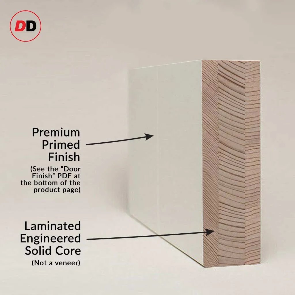 Bespoke Handmade Eco-Urban® Baltimore 1 Panel Double Absolute Evokit Pocket Door DD6301 - Colour Options