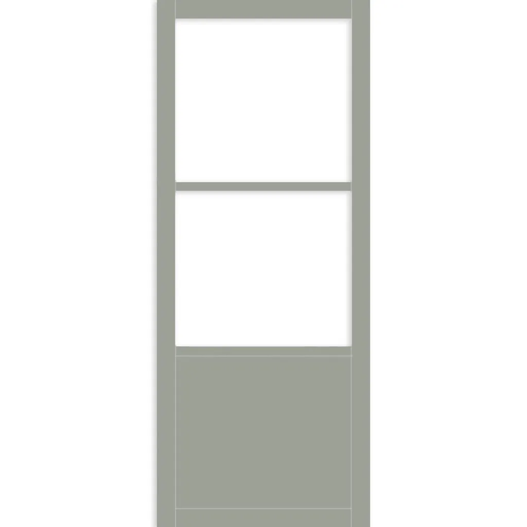 Bespoke Handmade Eco-Urban® Berkley 2 Pane 1 Panel Single Evokit Pocket Door DD6309SG - Frosted Glass - Colour Options