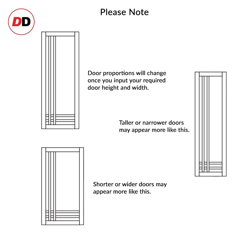 Bespoke Handmade Eco-Urban® Irvine 9 Panel Single Evokit Pocket Door DD6434 - Colour Options