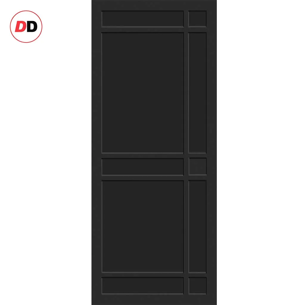 Bespoke Handmade Eco-Urban® Leith 9 Panel Double Evokit Pocket Door DD6316 - Colour Options