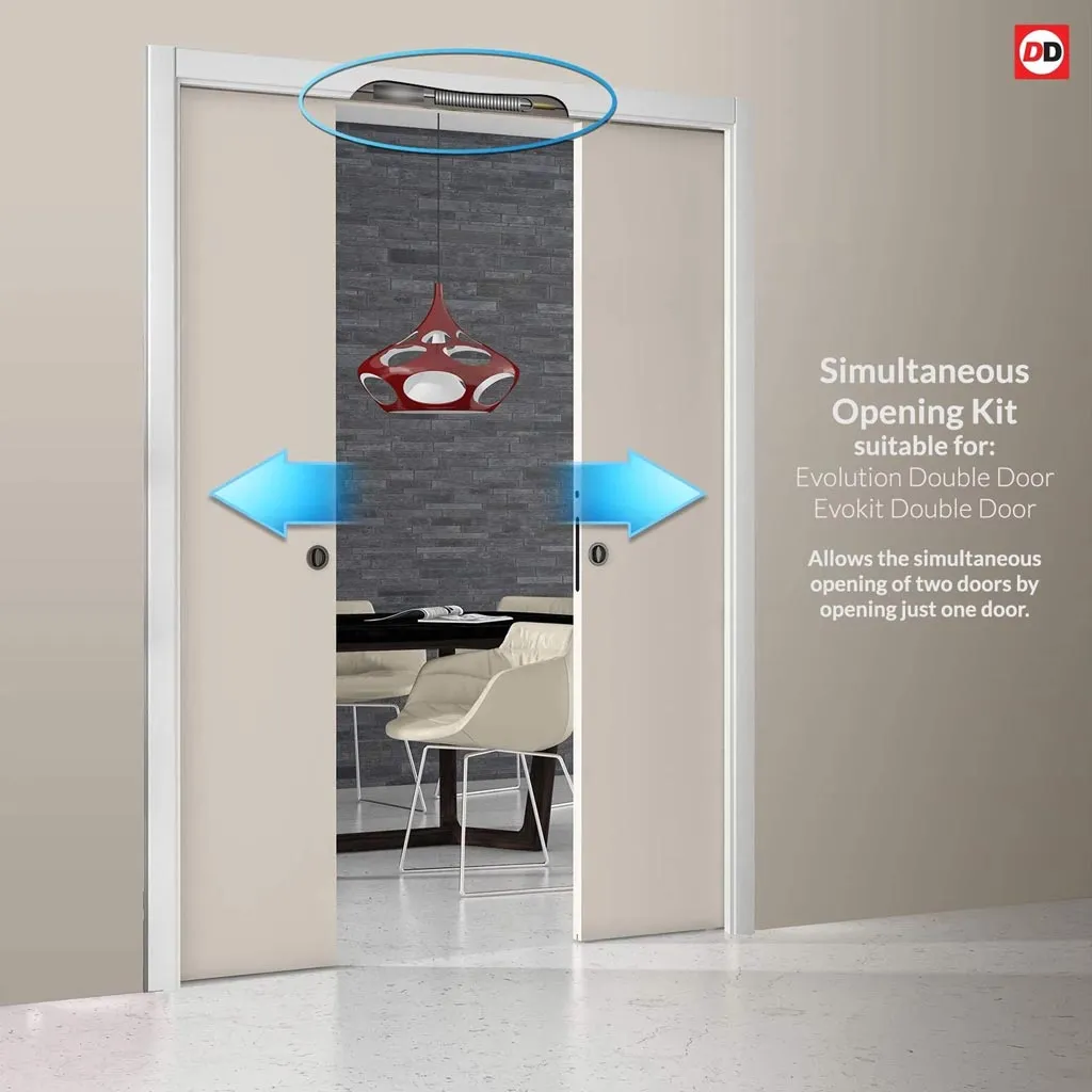 Bespoke Handmade Eco-Urban® Milan 6 Panel Double Evokit Pocket Door DD6422 - Colour Options