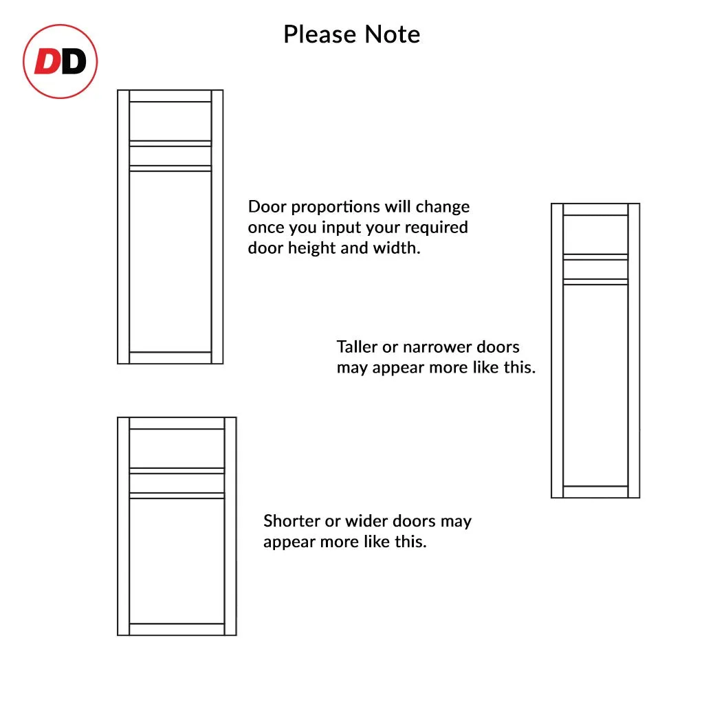 Bespoke Handmade Eco-Urban® Orkney 3 Panel Double Absolute Evokit Pocket Door DD6403 - Colour Options