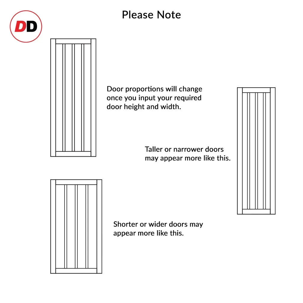 Bespoke Handmade Eco-Urban® Sintra 4 Pane Single Absolute Evokit Pocket Door DD6428G Clear Glass - Colour Options