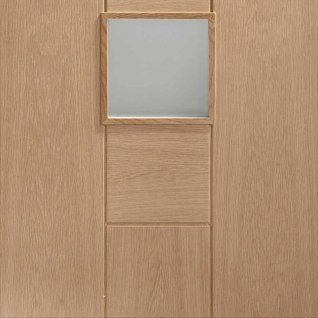 Bespoke Messina Oak Glazed 2 Door Maximal Wardrobe and Frame Kit