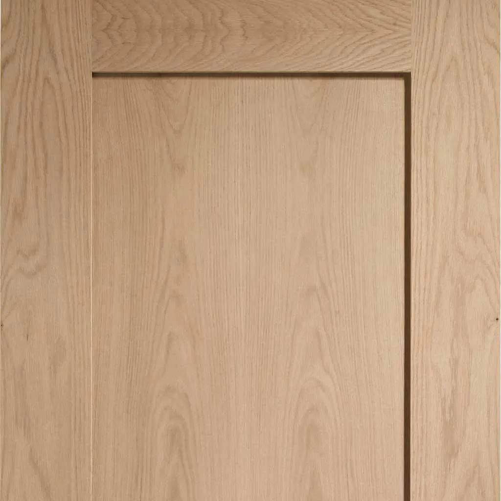 Bespoke P10 Oak 1 Panel 2 Door Maximal Wardrobe and Frame Kit - Prefinished