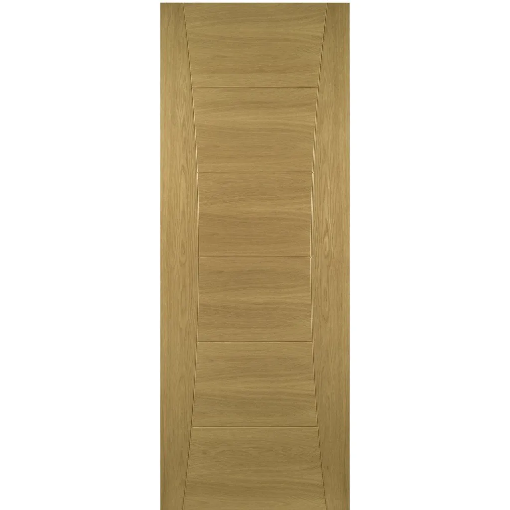 Bespoke Pamplona Oak Flush Fire Internal Door Pair - 1/2 Hour Fire Rated - Prefinished