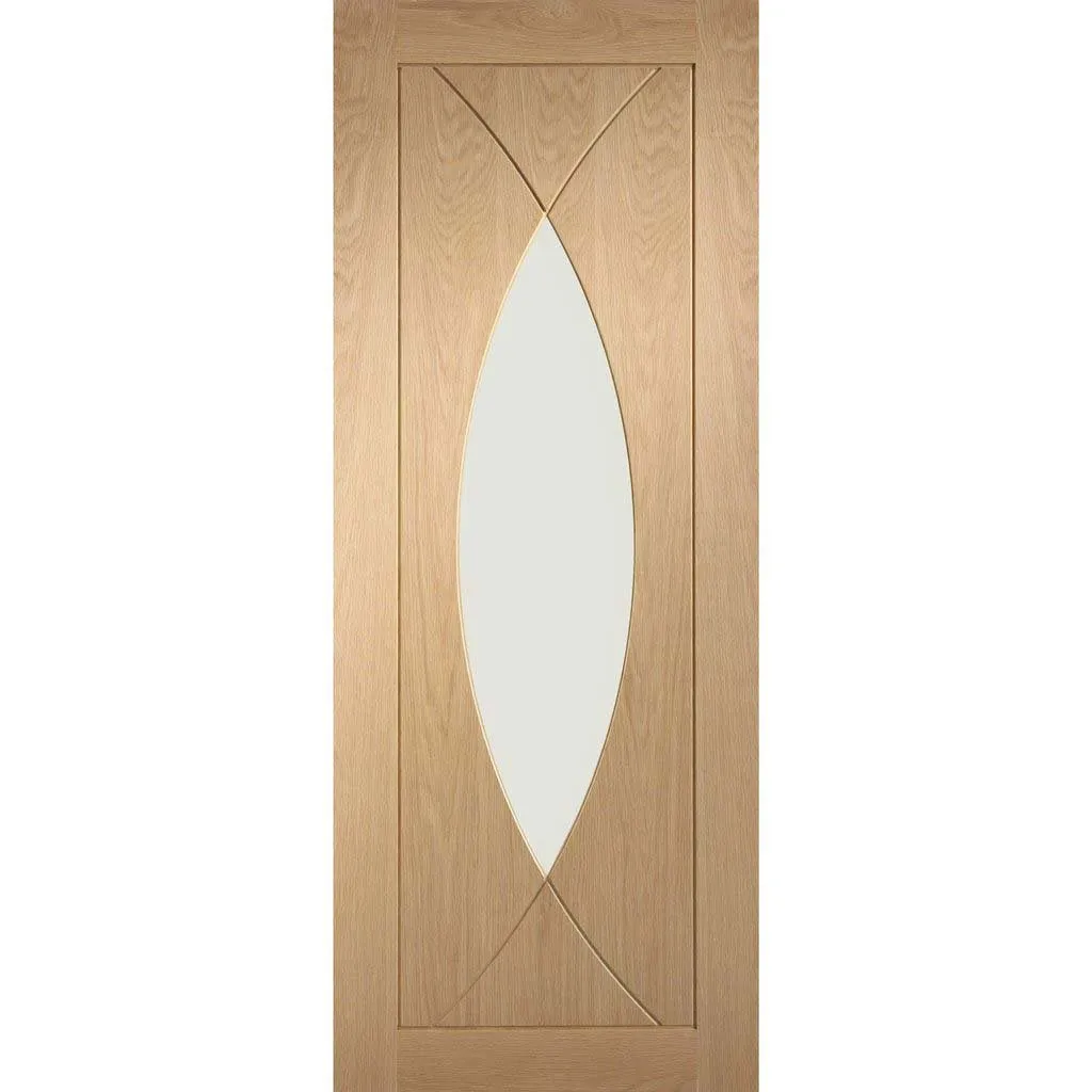 Bespoke Pass-Easi Pesaro Oak Glazed - 3 Sliding Doors and Frame Kit - Prefinished