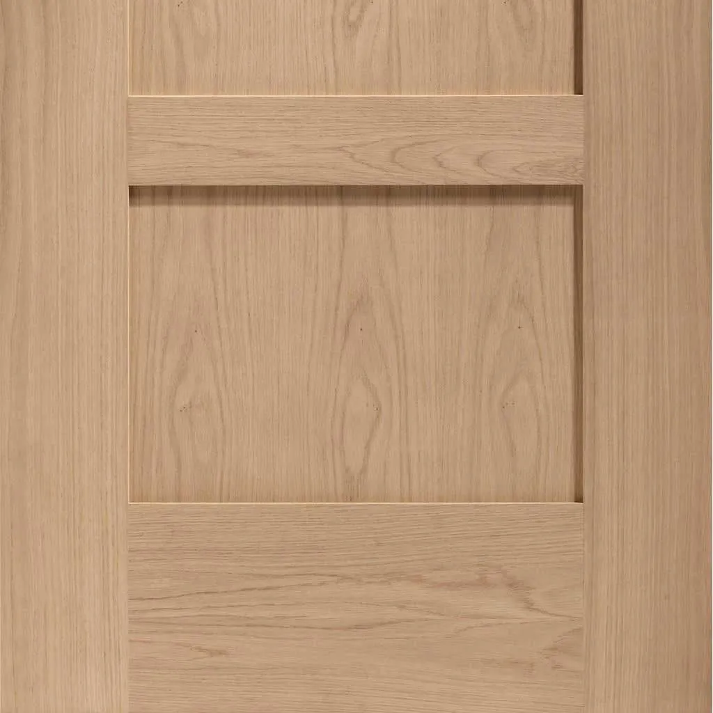 Bespoke Pass-Easi Shaker Oak 4 Panel - 2 Sliding Doors and Frame Kit - Prefinished