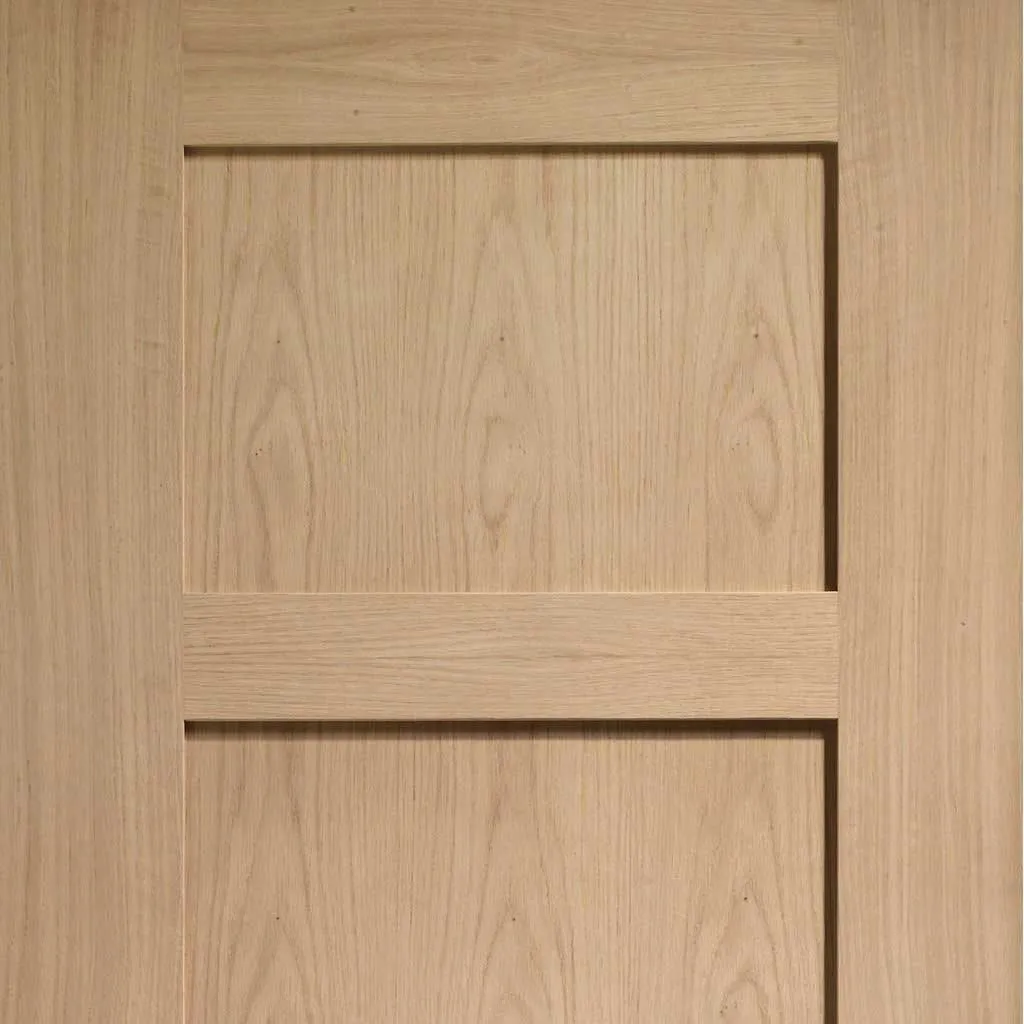 Bespoke Pass-Easi Shaker Oak 4 Panel - 2 Sliding Doors and Frame Kit - Prefinished